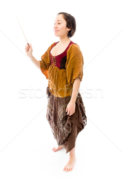 Conductor standing with holding a baton Stock photo © bmonteny
