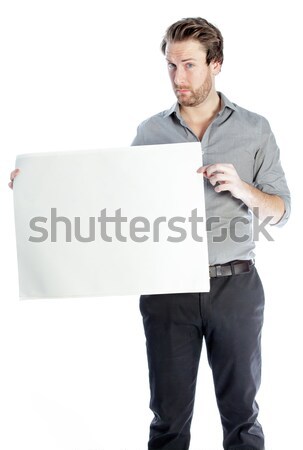 Attractive caucasian man shot in studio Stock photo © bmonteny