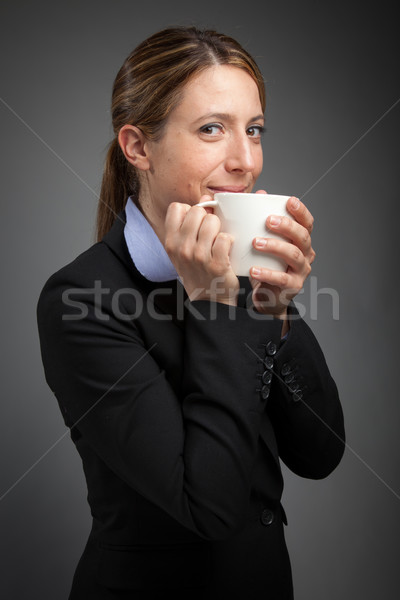 Attractive caucasian girl in studio Stock photo © bmonteny