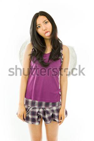 Attractive asian girl 20 years old shot in studio Stock photo © bmonteny