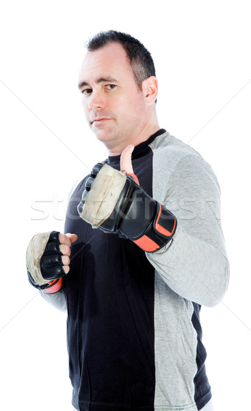 caucasian boxer 40 years old Stock photo © bmonteny