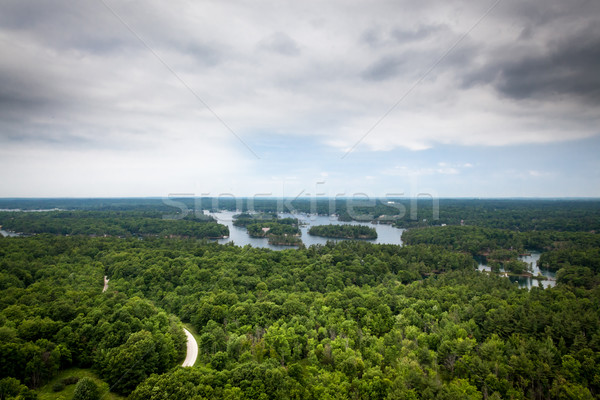 River flowing through a forest, Saint Lawrence River, Hill Islan Stock photo © bmonteny