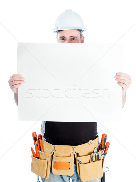 Caucasian man contractor 40 years old Stock photo © bmonteny