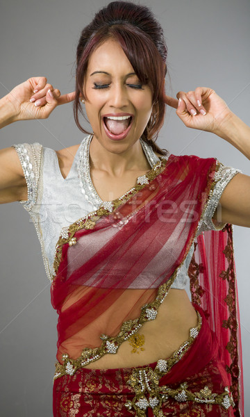 小さな インド 女性 フラストレーション 成人 ストックフォト © bmonteny