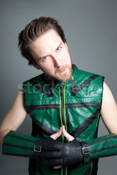 Attractive caucasian man shot in studio Stock photo © bmonteny