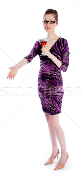 Attractive caucasian girl in her 30 shot in studio Stock photo © bmonteny