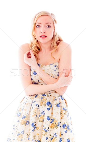 Young woman shivering Stock photo © bmonteny
