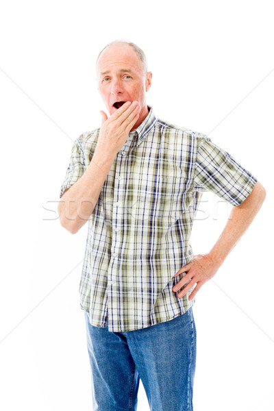 Senior man looking shocked Stock photo © bmonteny
