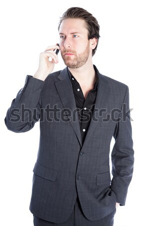 Attractive caucasian man shot in studio Stock photo © bmonteny