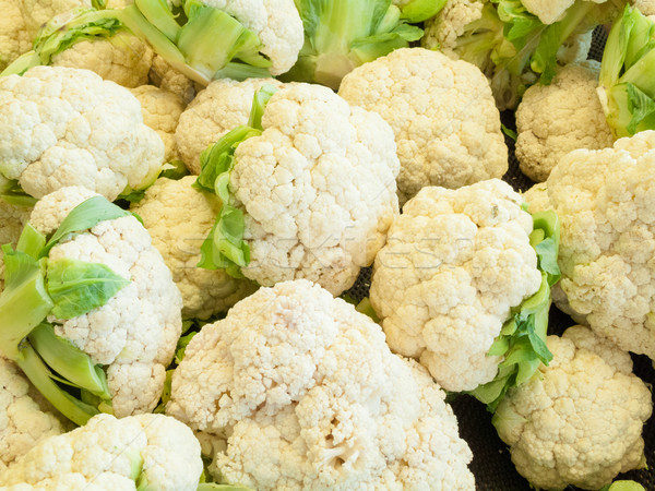 Cauliflowers for sale at a market stall Stock photo © bmonteny