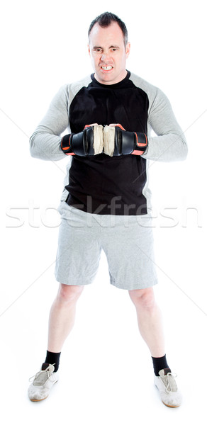caucasian boxer 40 years old Stock photo © bmonteny