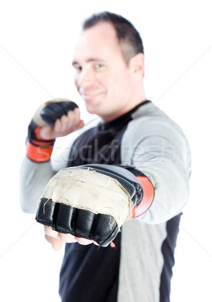 caucasian boxer 40 years old Stock photo © bmonteny