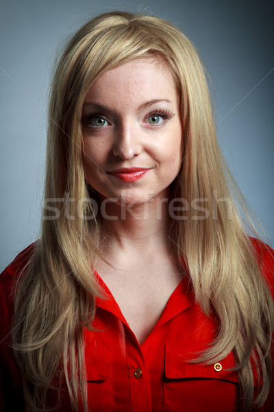 attractive caucasian blond in 30 years old Stock photo © bmonteny