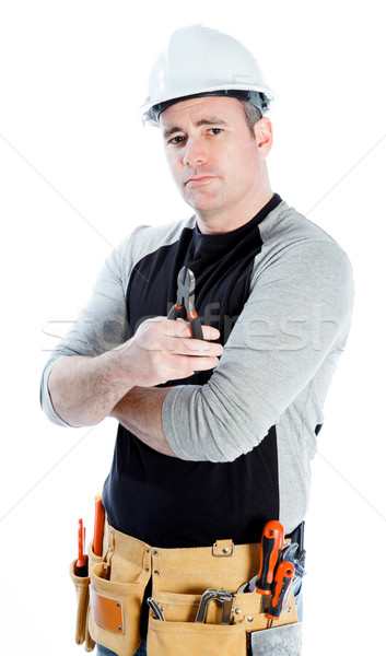 Caucasian man contractor 40 years old Stock photo © bmonteny