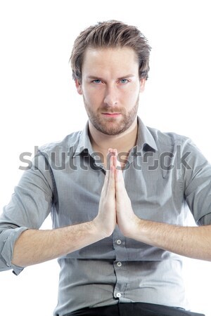 Attractive caucasian man shot in studio Stock photo © bmonteny