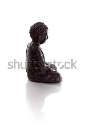 Intelepciune Buddha izolat alb Imagine de stoc © bmonteny