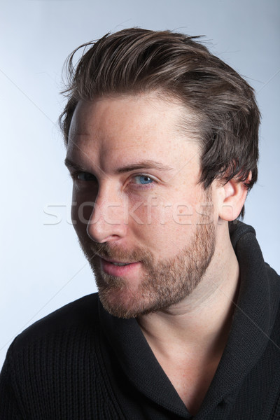 [[stock_photo]]: Séduisant · homme · coup · studio · 30 · années