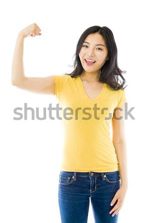 Young Asian woman day dreaming Stock photo © bmonteny