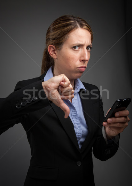 Attractive caucasian girl in studio Stock photo © bmonteny