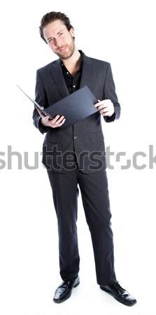 Attractive caucasian man shot in studio Stock photo © bmonteny