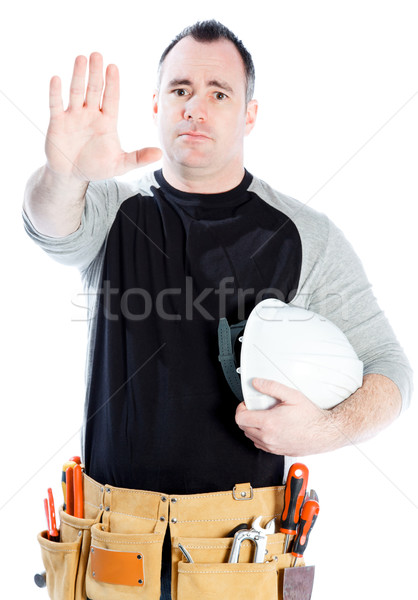 Caucasian man contractor 40 years old Stock photo © bmonteny