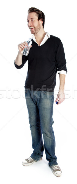 Attractive caucasian man shot in studio Stock photo © bmonteny