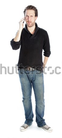 Attractive caucasian man shot in studio Stock photo © bmonteny