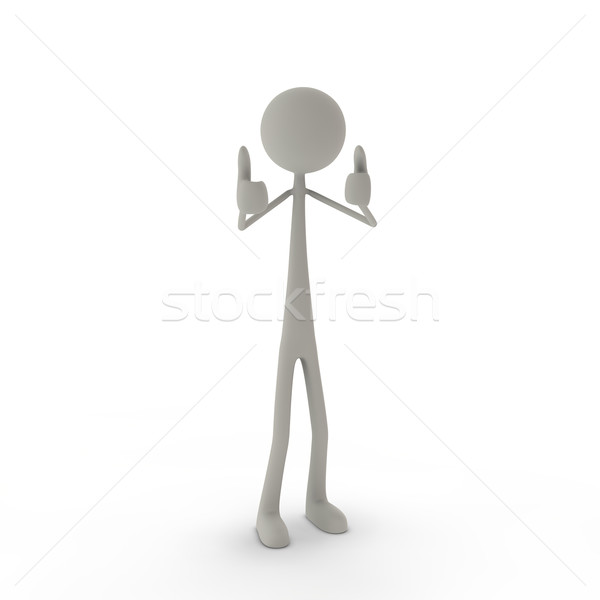 figure with thumbs up Stock photo © bmwa_xiller