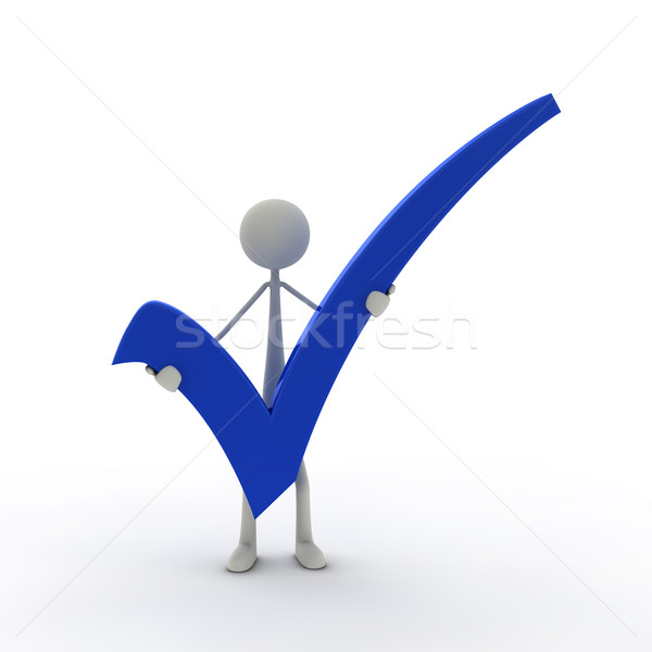 figure with a check mark Stock photo © bmwa_xiller