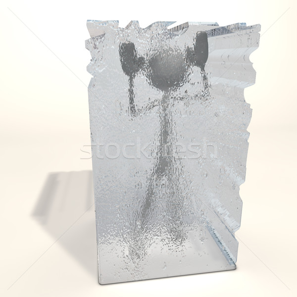 凍結 圖 冰塊 水 抽象 清洗 商業照片 © bmwa_xiller