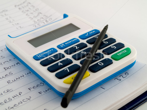 Bank Pin Number Security With Stylus Stock photo © bobbigmac