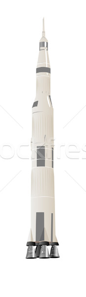 Large Space Rocket Saturn-5 Stock photo © bobbigmac