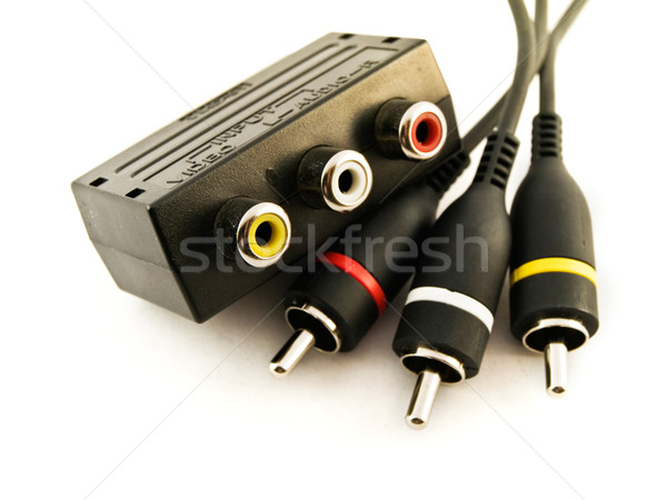Audio Visual Leads and Connector Stock photo © bobbigmac