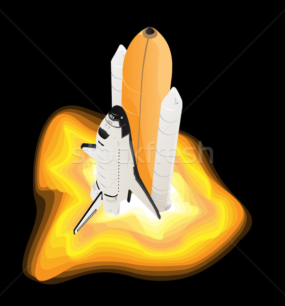 Stock photo: Space Shuttle Launch Burners