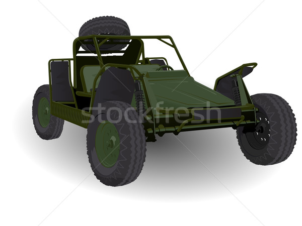 Army Dune Buggy Go-cart Vehicle Stock photo © bobbigmac