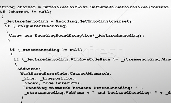 Programming Code Source Background Texture Stock photo © bobbigmac