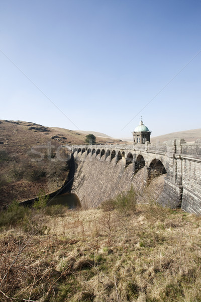 Stok fotoğraf: Büyük · vadi · galler · gökyüzü · su · mavi