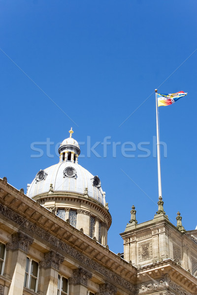Gebäude Kuppel Flagge unter Stock foto © bobhackett