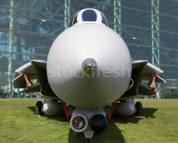 Yumuşak odak jet savaşçı profil Stok fotoğraf © bobkeenan