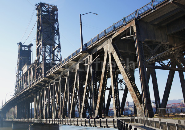 Old Steel bridge Stock photo © bobkeenan