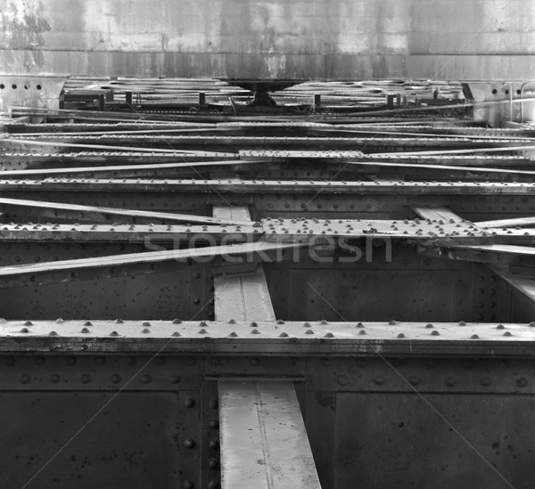 Acél beton váz öreg háttér fal Stock fotó © bobkeenan