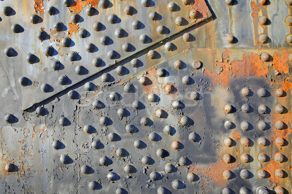 Old rusty rivets on Steel Bridge Stock photo © bobkeenan