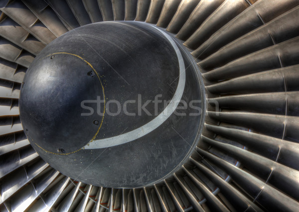 Jet motor hoog dynamisch afbeelding Stockfoto © bobkeenan