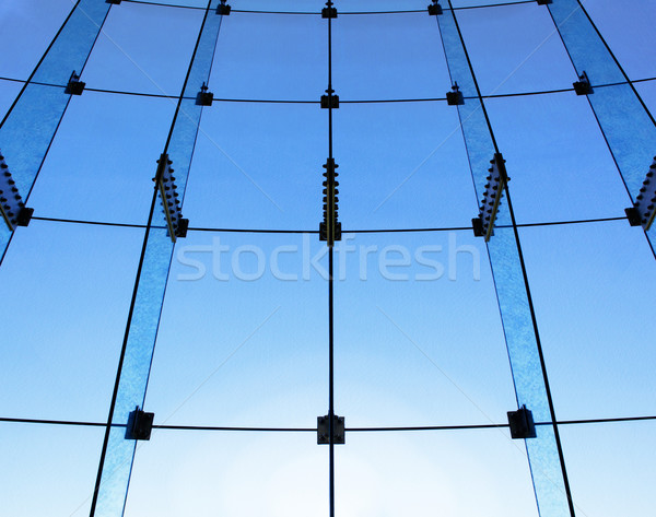 Glass wall structure Stock photo © bobkeenan