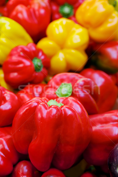 Red and Yellow Bell Peppers Stock photo © bobkeenan