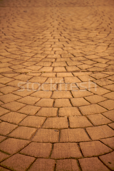 Horizontal luz marrón piedras carretera construcción Foto stock © bobkeenan