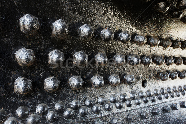 Schwarz Perspektive Zug Motor Bau industriellen Stock foto © bobkeenan
