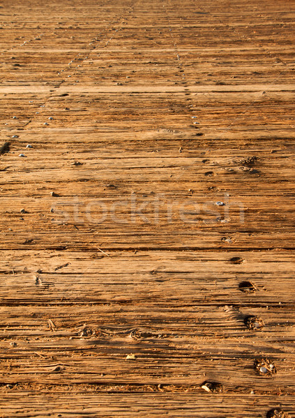 Old wood boardwalk vertical Stock photo © bobkeenan