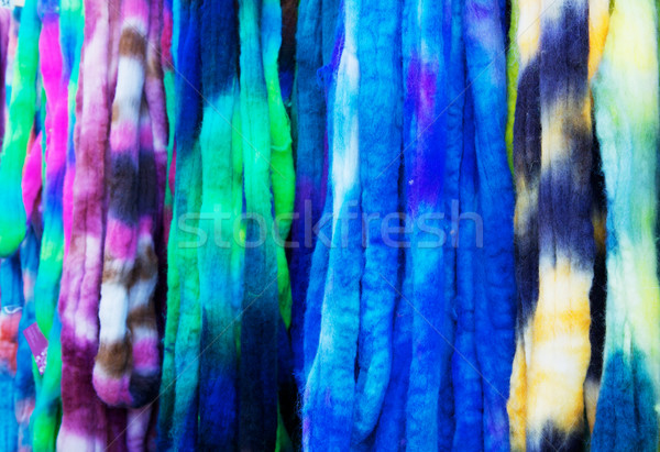 Dyed wool yarn Stock photo © bobkeenan
