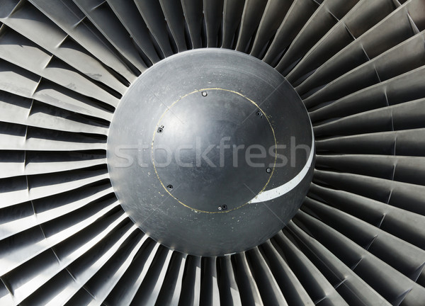 Jet engine nose cone inlet Stock photo © bobkeenan